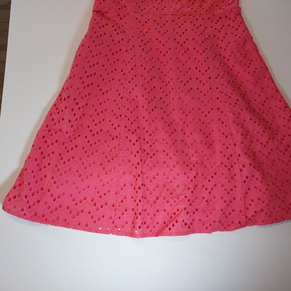 Liz Claiborne Formal Women's Size 8 Coral Sleeveless Dress - Picture 2 of 12